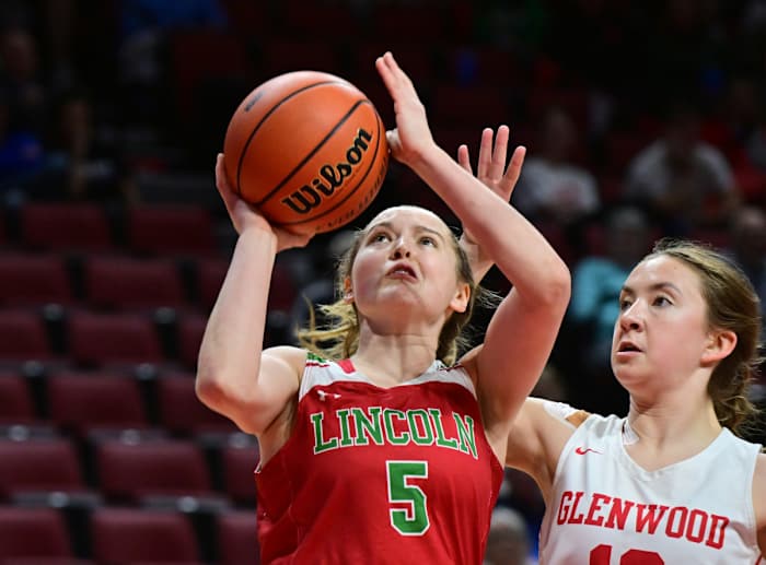 Lincoln Chatham Glenwood Illinois 3A girls basketball championship March 2 2024 Tim Vizer 26335